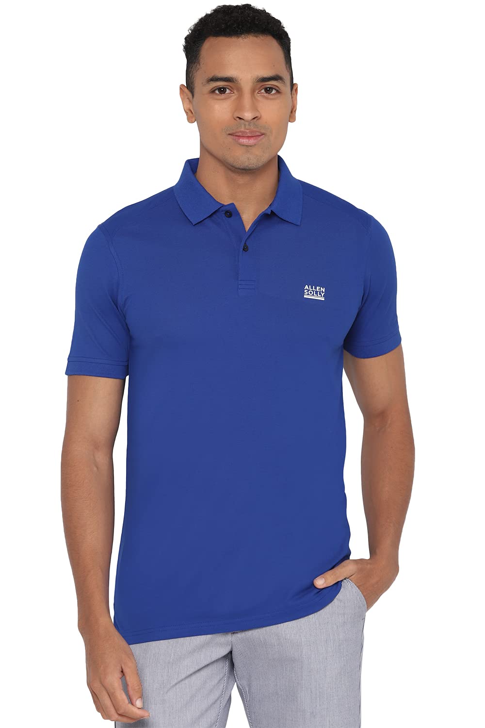 Allen Solly Men Solid Polo Neck Polo Shirt