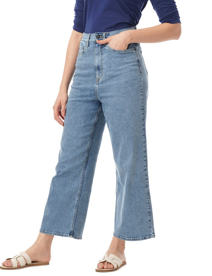 INKD Womens Stretchable Flare Jeans