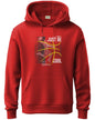 ADRO Mens Cotton Blend Neck Hooded Sweatshirt (H24-BCL-RD_Red