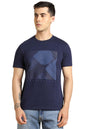 Dennis Lingo MenS Cotton Navy Solid T-Shirt