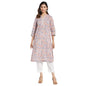 Fabindia WomenS Cotton Printed Regular Fit Kurta (102911102_Purple, Medium
