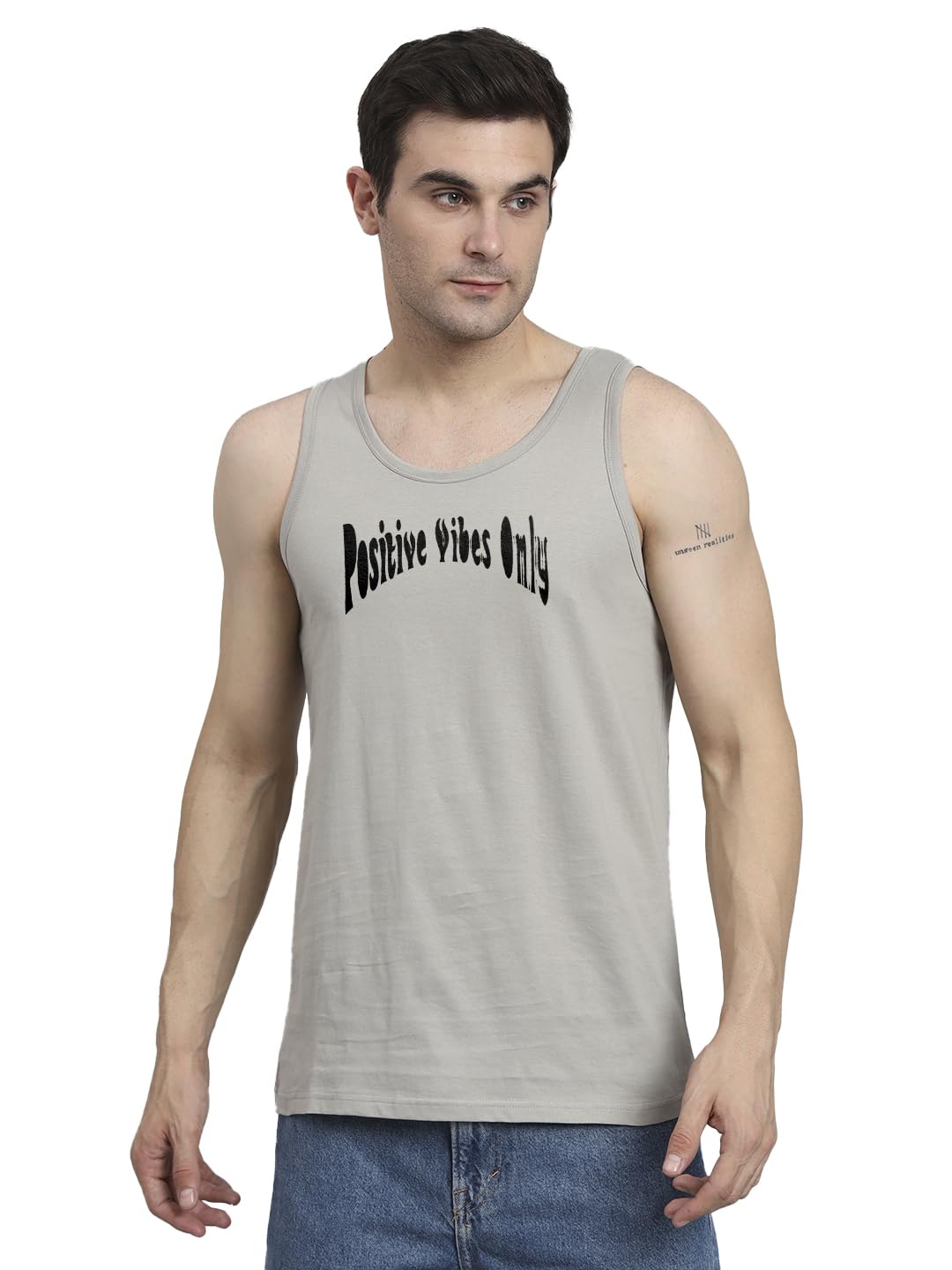 Peppyzone Mens S to 5XL Designer Men Vest Teddy Printed Cotton Sando/Baniyan/Ganji for Men and Boys - Perfect for Gym Workouts,