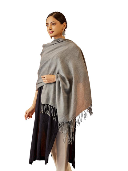 Pashmoda Women Rahmat Fine Wool Melange Stole (Size 28x80 Inches)