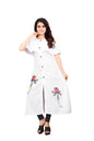 OM SAI LATEST CREATION Women's Rayon Printed Fully Stitched Kurta Women & Girls