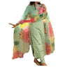 Patlani WomenS Full Stitched Solid Salwar Suits With Floral Printed Dupatta.
