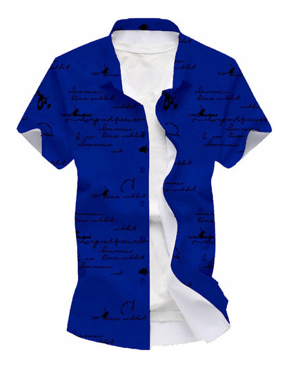 Kadiyu Half Sleeve Printed Shirts For Men Regular Fit Printed Spread Collar Casual Shirt Lycra Fabric With Combo Shirt (Pack Of