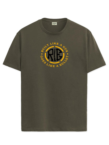 ADRO Tshirt for Men | Printed T Shirt for Men | 100% Cotton T-Shirt |Printed T Shirt | T-Shirts | RN24-BUL-OL