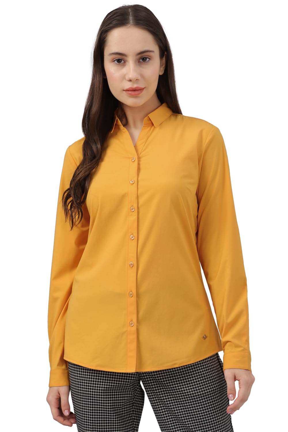 Allen Solly Women Regular Fit Solid Formal Full Sleeve T-Shirt