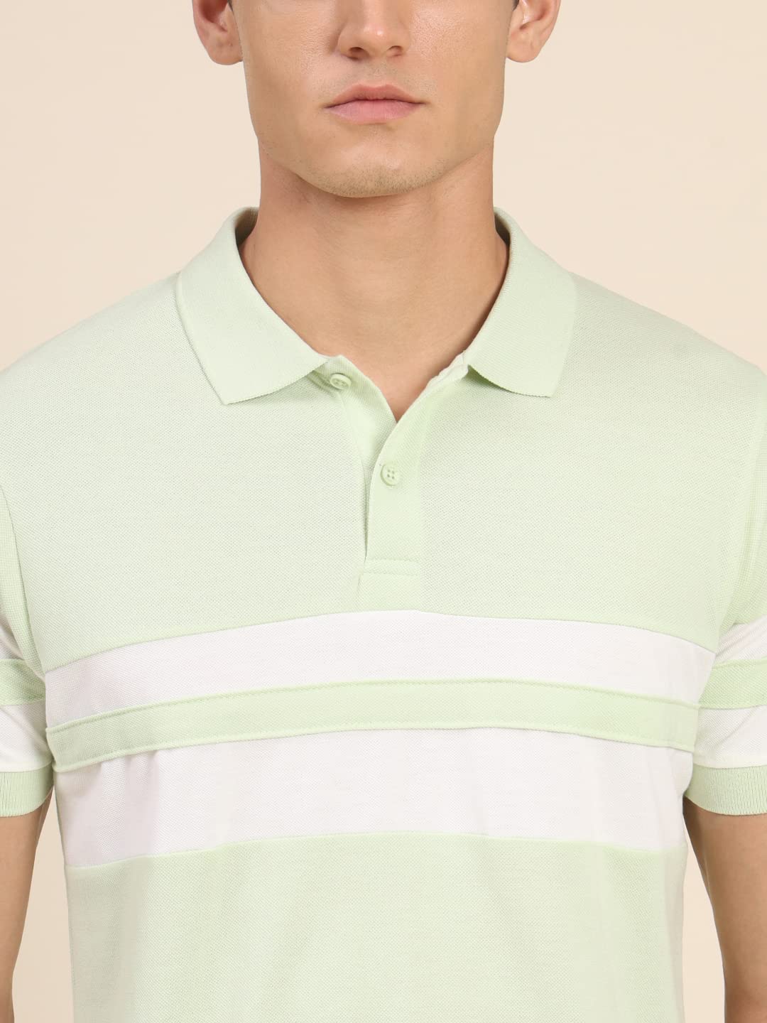 Dennis Lingo Mens Slim Fit Polo Green T-Shirt