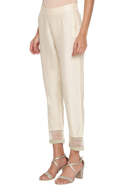 W for Woman W Strechable Slim Pants for Women | Trousers for Women Beige