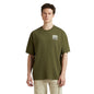 Pepe Jeans Olive Back Print Short Sleeve Oversized T-Shirt