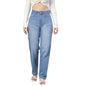 Kotty Womens High Rise Cotton Lycra Solid Jeans Light Blue