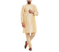SOJANYA (Since 1958 Men's Gold Silk Blend ONLY Long Kurta Size: L