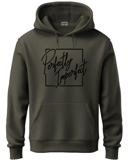 ADRO Mens Cotton Neck Hooded Sweatshirt (H24-FECT-OL_Olive