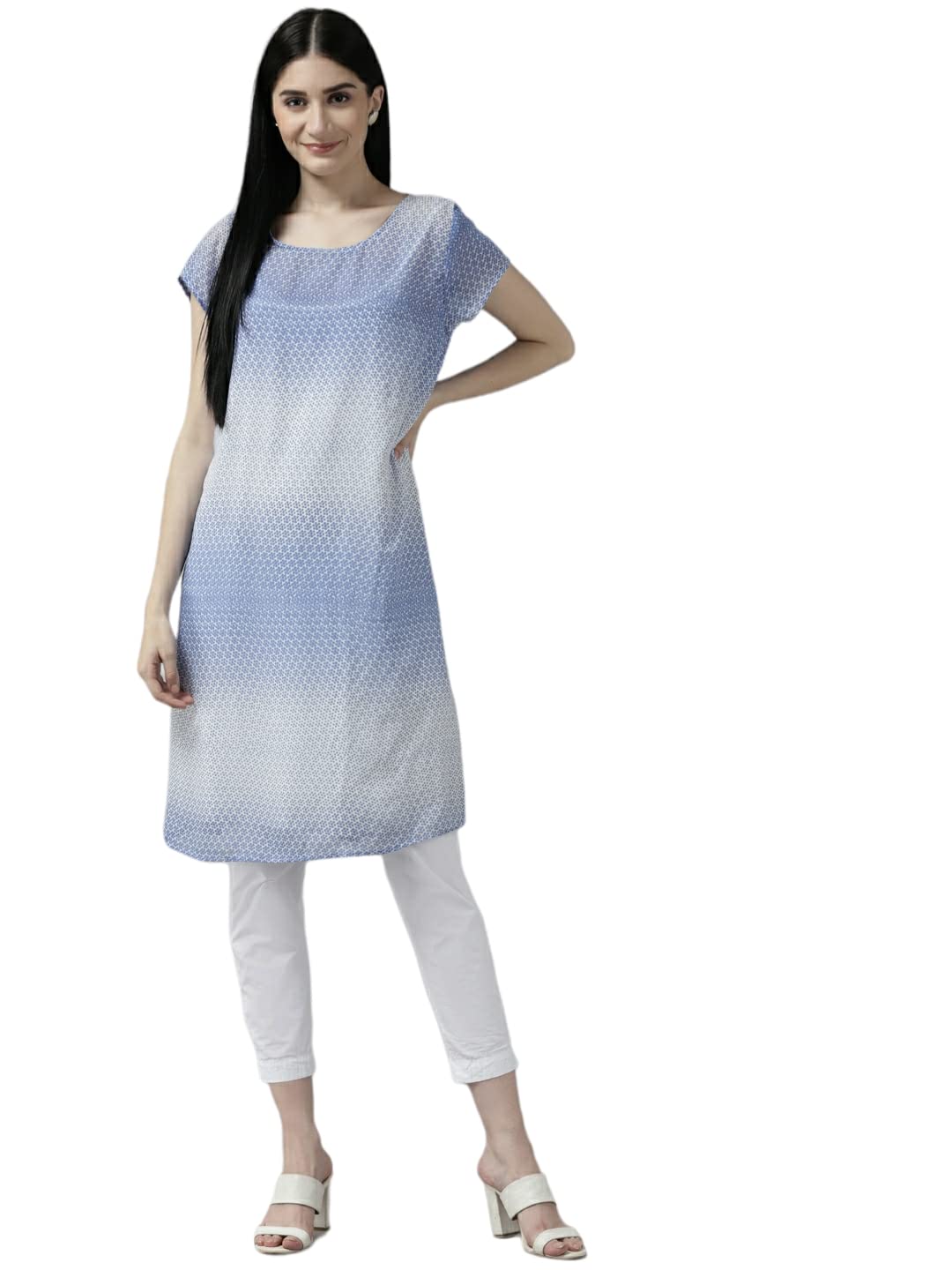 Aarika Women's Regular Fit Shirt (TP-W-M-12268_Blue S)
