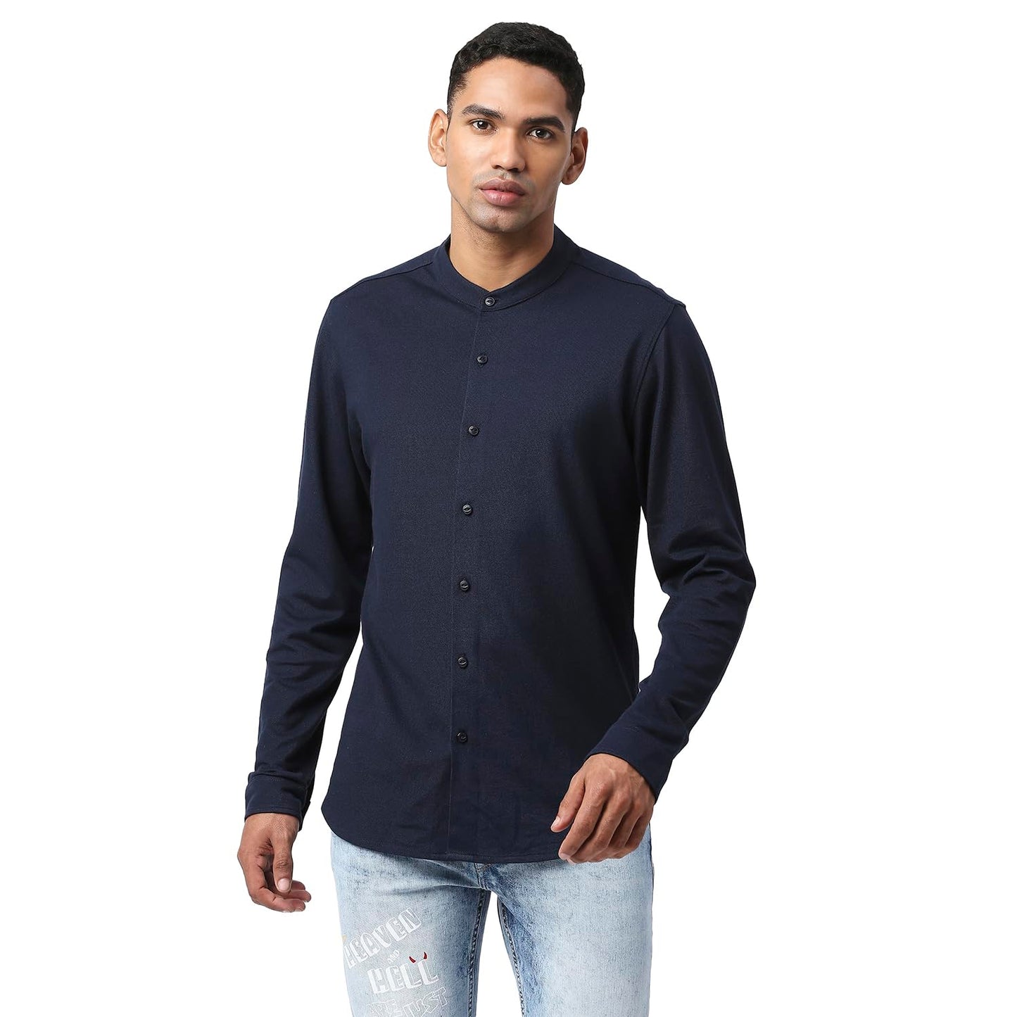 Pepe Jeans Mens Zoe Twill Checks Shirt, Midnight,2Xl