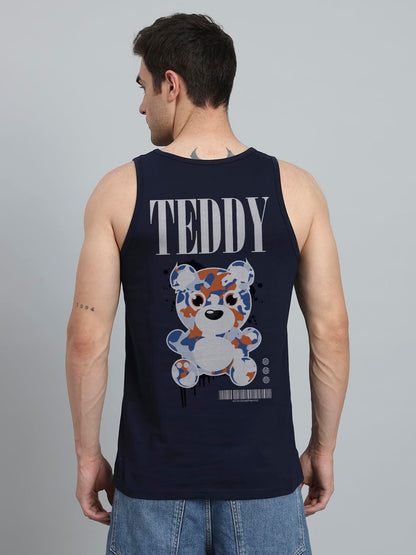 Peppyzone Mens Regular Fit Vest (TT-Teddy36FB40FB_Navy Blue