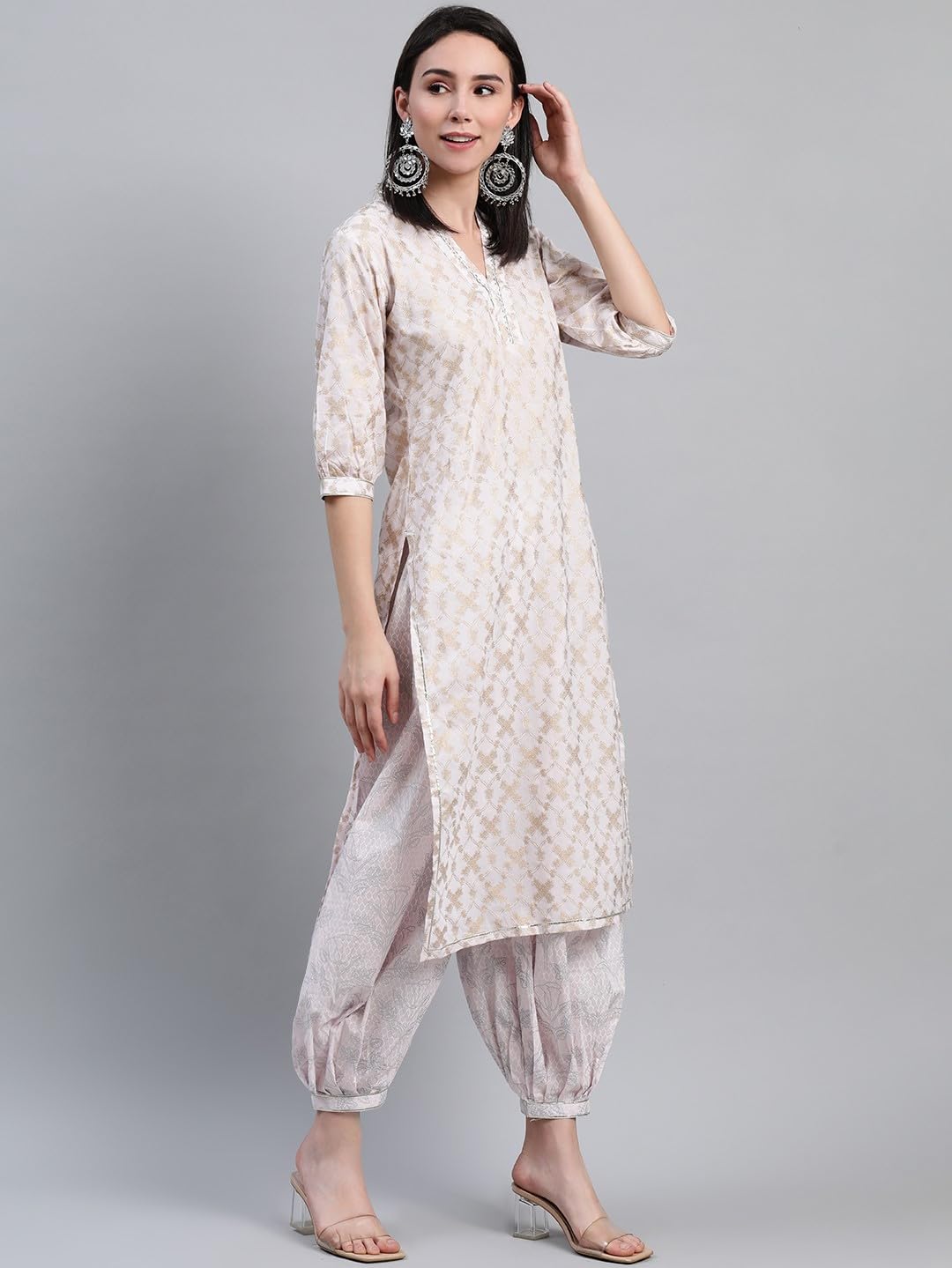 Libas WomenS Cotton Kurta Sets (6923_Pink