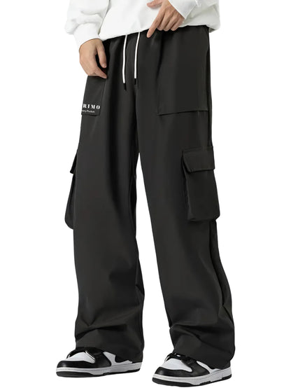 Indoprimo Regular Casual Pants (Miami-Cargo Men_Black