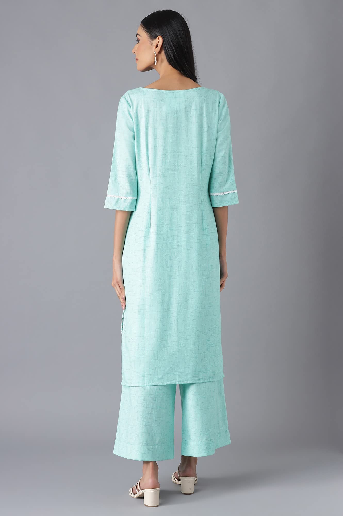 Aurelia Women Floral Print Viscose Kurta Set with Trousers