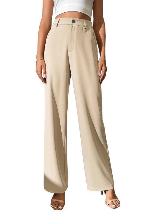 Toochki Trousers for Women | Womens High-Waisted Pant | Trouser | Korean Style | Black | Bottom Wear Pants