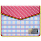 Fedus Documents Holder Envelope Folder, Stylist Printed File Storage Bag With Snap Button Transparent Plastic File For Documents
