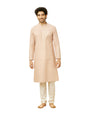 Manyavar Mens Pink Cotton Kurta Pyjama Set