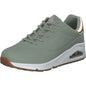 Skechers Women Uno Shimmer Away Lifestyle Lace Up Casual Shoes