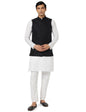 BE ACTIVE Mens Solid Linen Blend Kurta Pyjama 3 Piece Set || Men Kurta Pajama With Modi Jacket || Kurta Pajama Nehru Jacket For