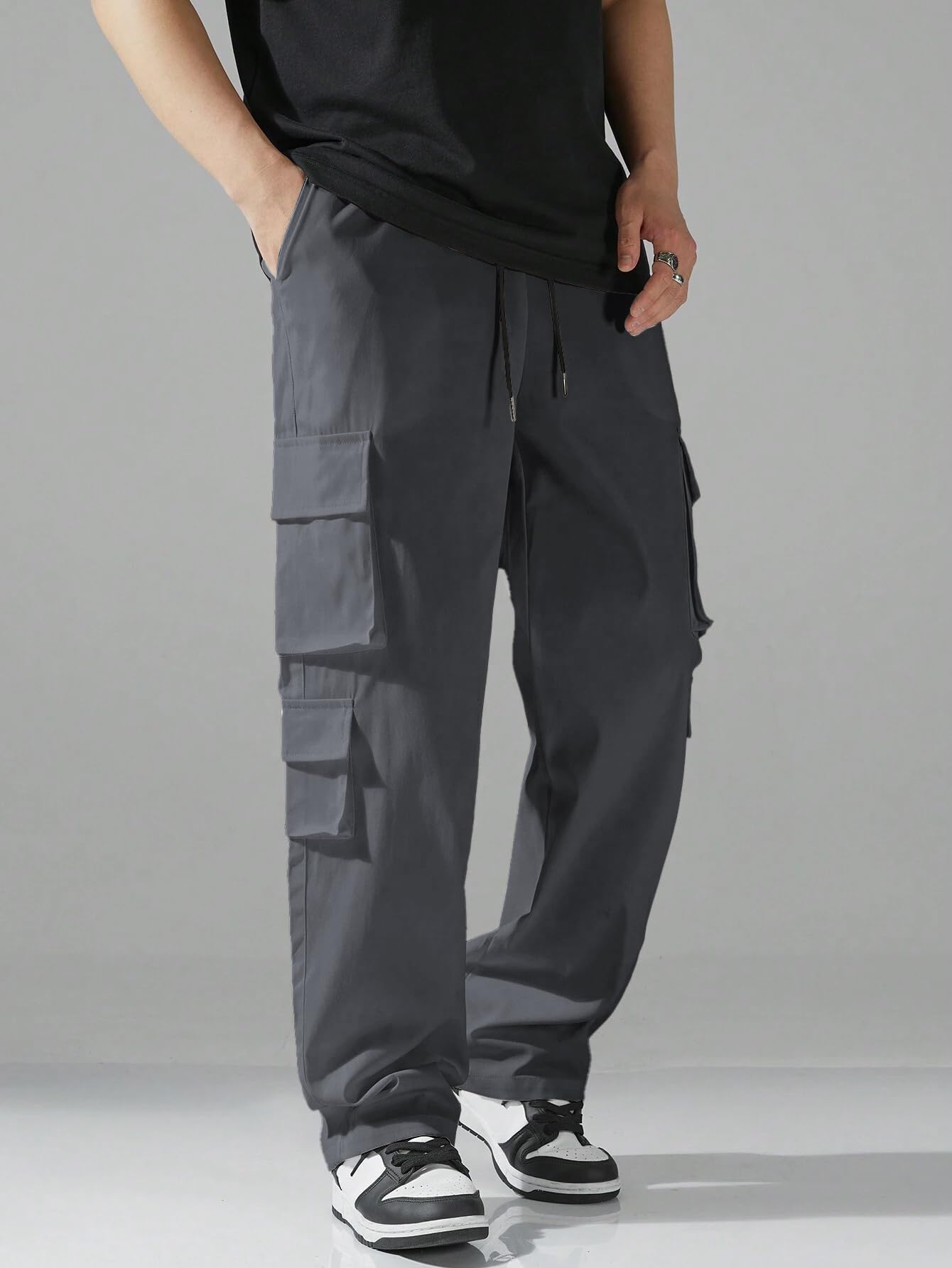 TAGAS Men Cargo Pants || Trousers Casual Pant || Cargo Pant || Pant || Track Pant for Man ||Men Cargo Pants Cotton||(MC-9) Grey
