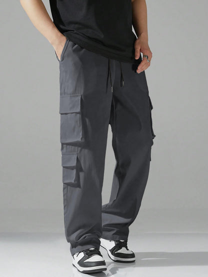 TAGAS Men Cargo Pants || Trousers Casual Pant || Cargo Pant || Pant || Track Pant for Man ||Men Cargo Pants Cotton||(MC-9) Grey