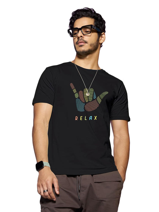 Bewakoof Mens Graphic Print Regular Fit Half Sleeve Round Neck Cotton T-Shirt