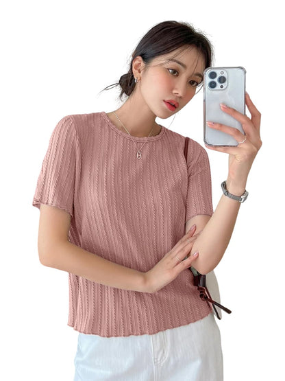 Wedani Solid Regular Fit Jeans Korean Western Tops for Women Stylish