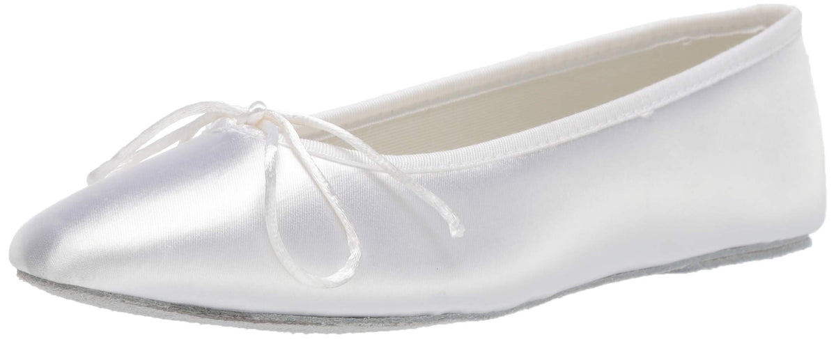 Touch Ups Womens Ballet Dyeable Flat,White,5.5 M