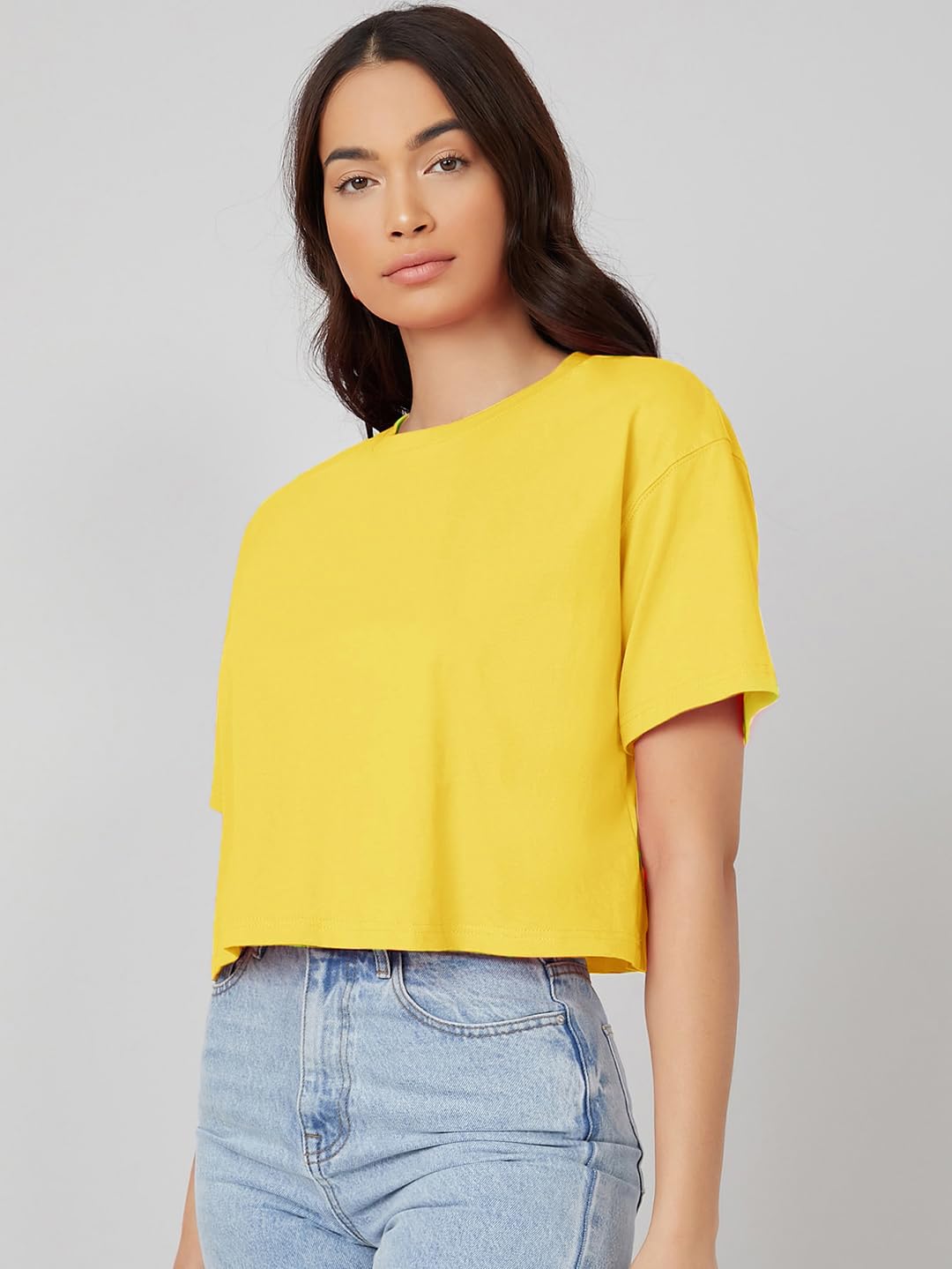 Kotty WomenS Solid Cotton Blend T-Shirt