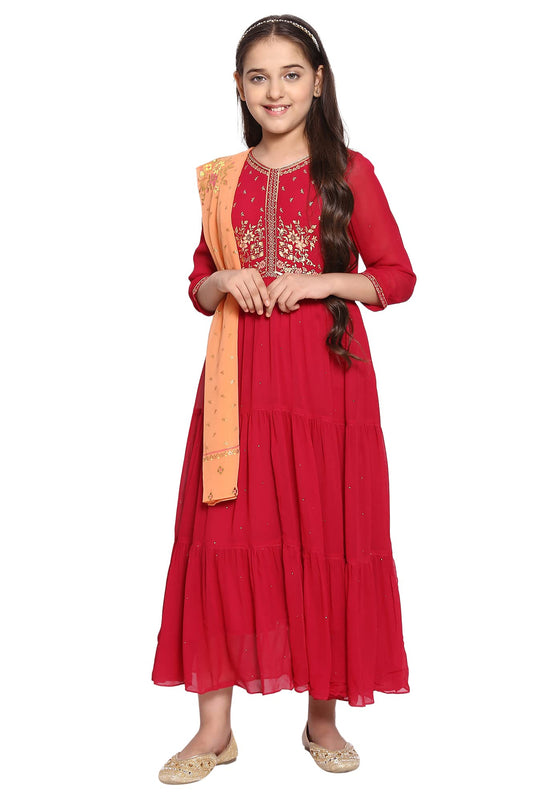 Aurelia Womens Maxi Dress & Dupatta