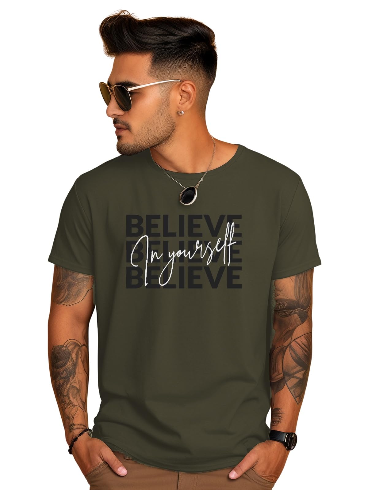 ADRO Tshirt for Men | Printed T Shirt for Men | 100% Cotton T-Shirt |Printed T Shirt | T-Shirts | RN24-INV