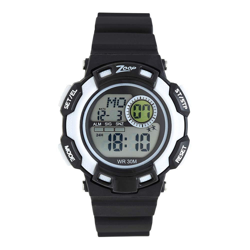 Zoop Kids Digital Watch - 16009PP01_Grey_Free Size, Grey, Free Size, strap, Grey, Free Size, strap