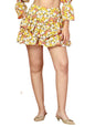 OOMPH! Mini Skirts for Women Yellow - msk154
