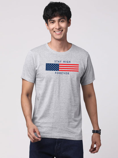 ADRO Mens Flag Printed Cotton T-Shirt_RN24-L2-FLAG-GR