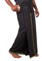 Prakasam Cotton Mens Pure Cotton Fine Quality Stitched Pocket Welcro Attachment Black Colour Dhoti For Mens