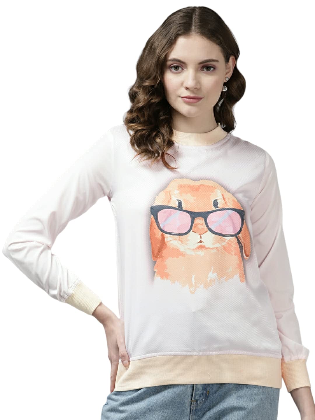 Aarika Women's Regular Fit Shirt (TP-W-M-12394_Cream S)
