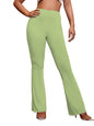 AVANOVA Pista Green Womens Yoga Dress Pants Stretchy Work Slacks Business Casual Office Flare Bell-Bottom/Boot-Cut Elastic Wais