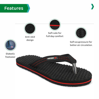 ORTHO JOY House Slipper for Womens Care | Orthopaedic | Diabetic | Acupressure | Comfortable | MCR | Flip Flop Ladies and Girl