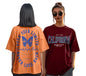 Juneberry Pack Of 2, 100% Pure Cotton, Round Neck, Oversized, Loose, Baggy Fit, Drop Shoulder, Graphic Printed, Half Sleeve T-Sh