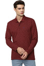 Allen Solly Men Regular Fit Printed Casual Formal Denim Polo Shirt