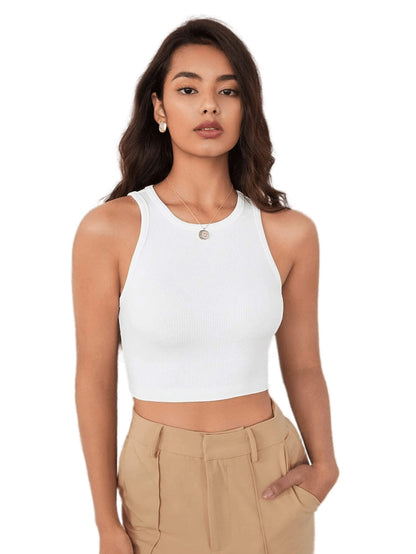 TAGAS Skinny Fit wome Western Tank Tops for Womens and Girls| (C5P-51_White
