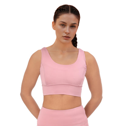 Enamor Womens Polyester Wire Free Casual Padded Sports Bra (A206_Lilas