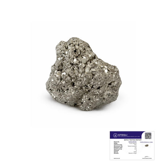 Astrotalk Raw Pyrite Stone Original | 100% Natural Pyrite Stone for Wealth & Prosperity | Energized by Top Astrologers | Financial Growth, Confidence & Success | Vastu Items for Home (50–75g)