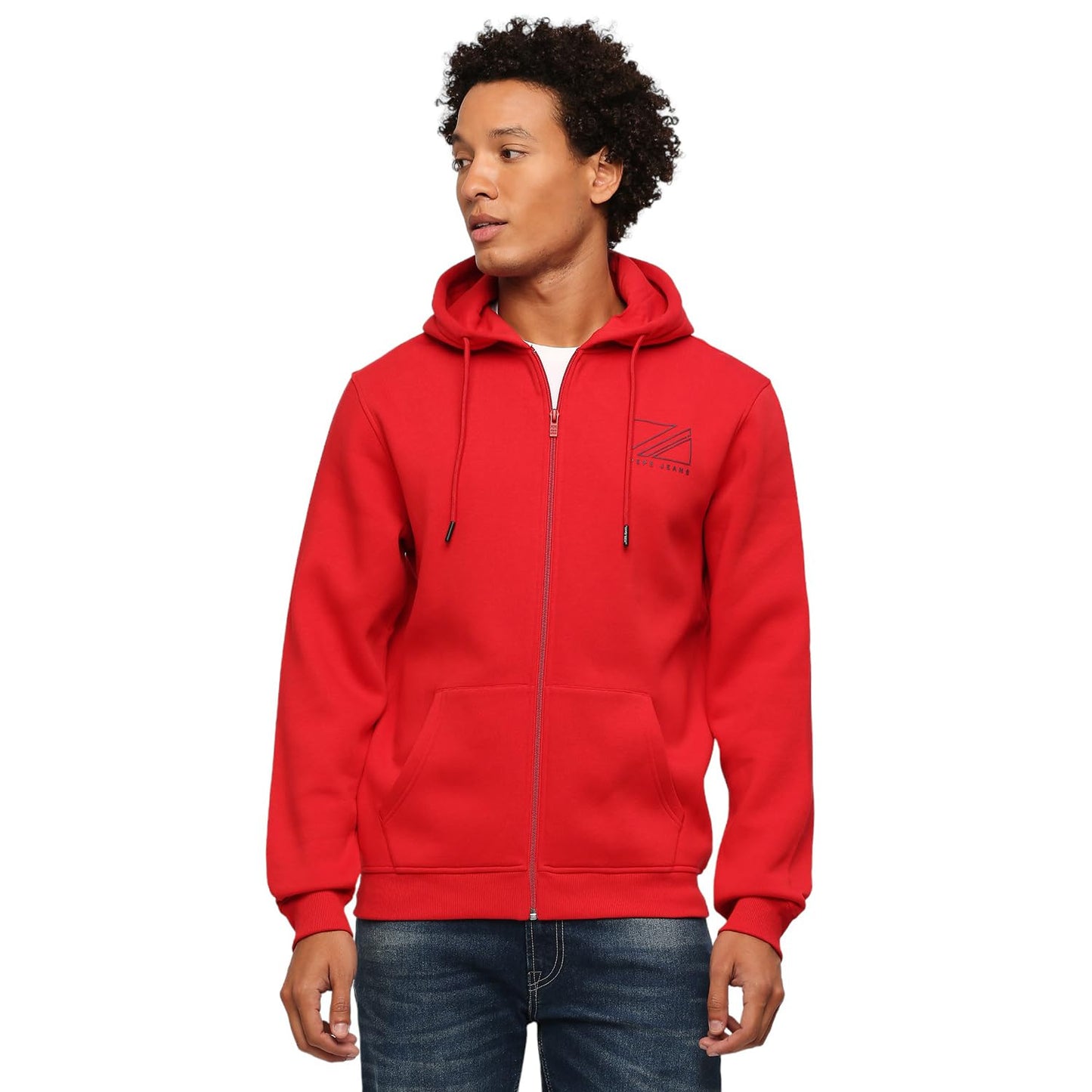 Pepe Jeans MenS Cotton Blend Hooded Neck Sweatshirt (Pm582546_Black